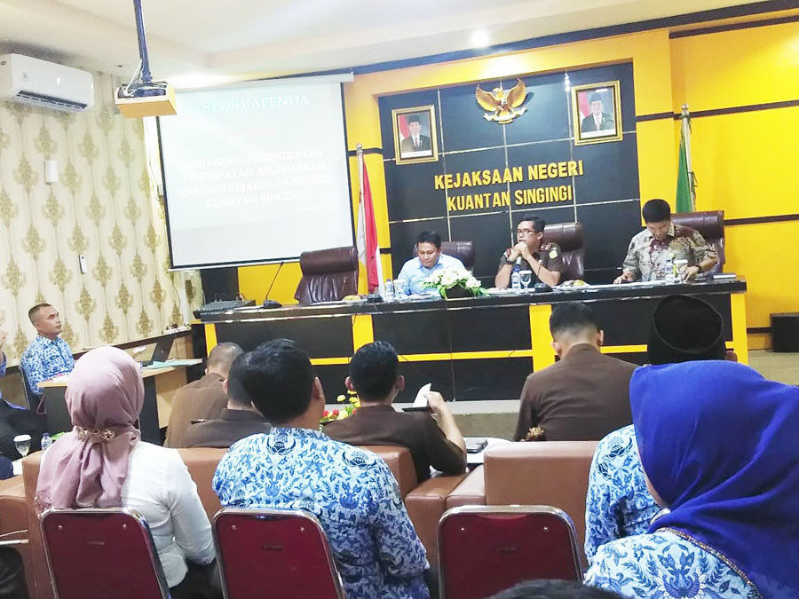  Genjot PAD, Bapenda Minta Masukan dari Kejari Kuantan Singingi